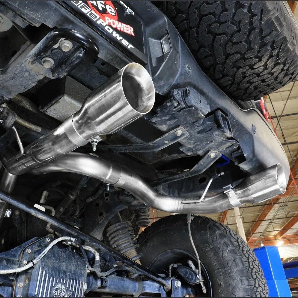 aFe Vulcan Series Cat-Back Exhaust 3in 304SS Polished Tips - 2022+ Ford Bronco V6 3.0L TT