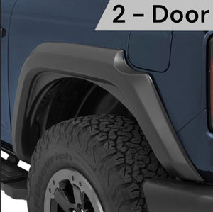 Bestop BES Fender Flares for 2021+ Ford Bronco 2-Door - Matte Black