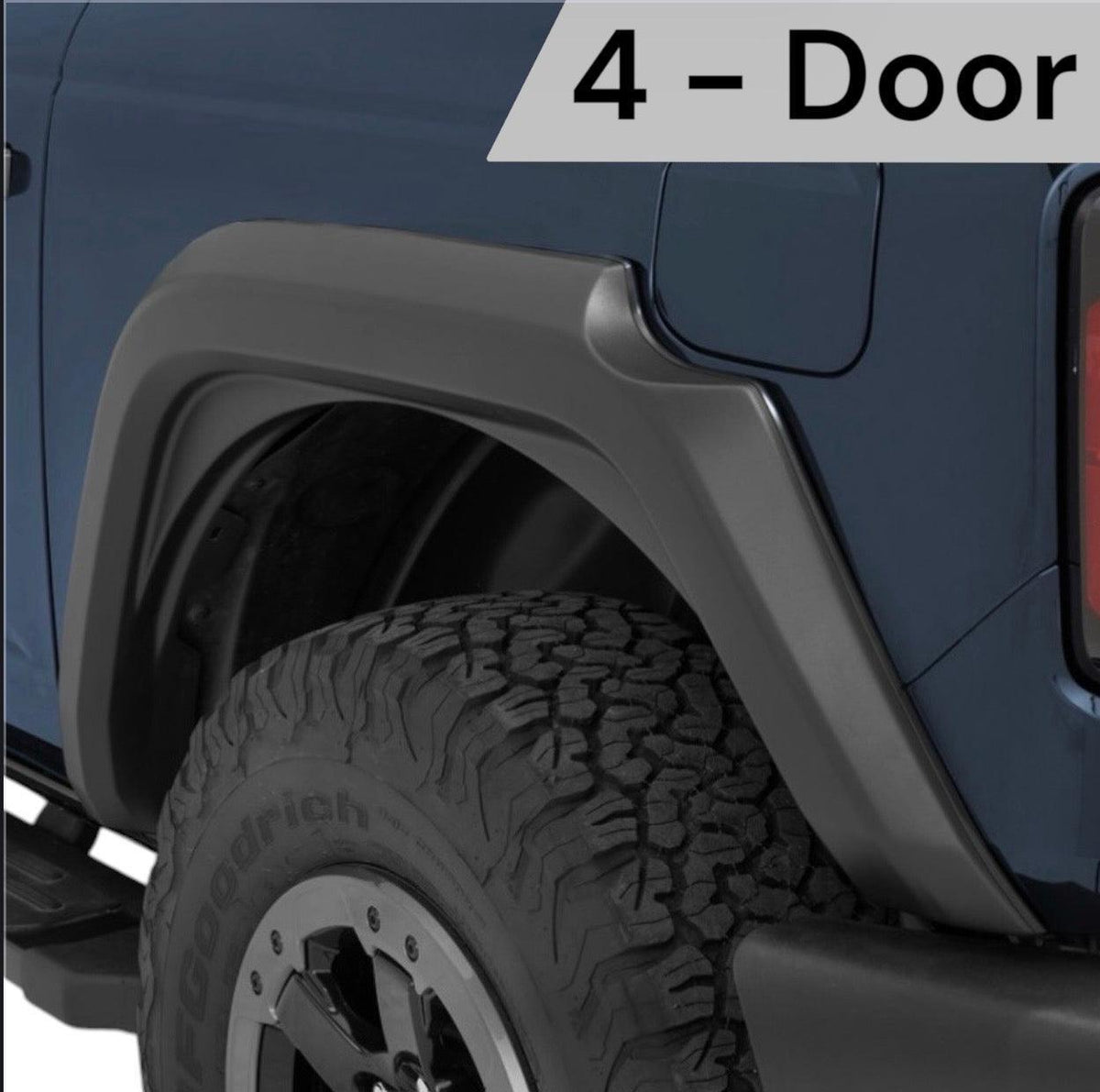Bestop BES Fender Flares 49701-01 - 2021+ Ford Bronco 4-Door (Black)