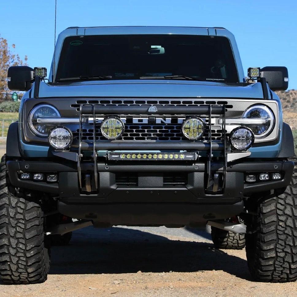 aFe Terra Guard Bull Bar w/ RIGID Lights - 2021+ Ford Bronco | 79-27023L