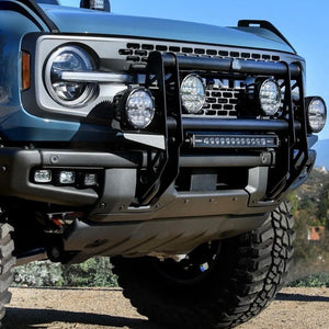 aFe Terra Guard Bull Bar w/ RIGID Lights - 2021+ Ford Bronco | 79-27023L