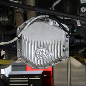 aFe Rear Differential Cover Raw w/ Machined Fins - 2022+ Ford Bronco Raptor V6