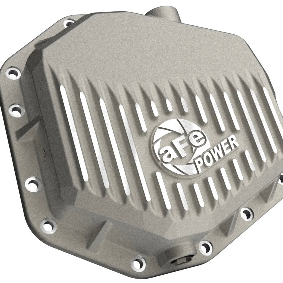 aFe Rear Differential Cover Raw w/ Machined Fins - 2022+ Ford Bronco Raptor V6