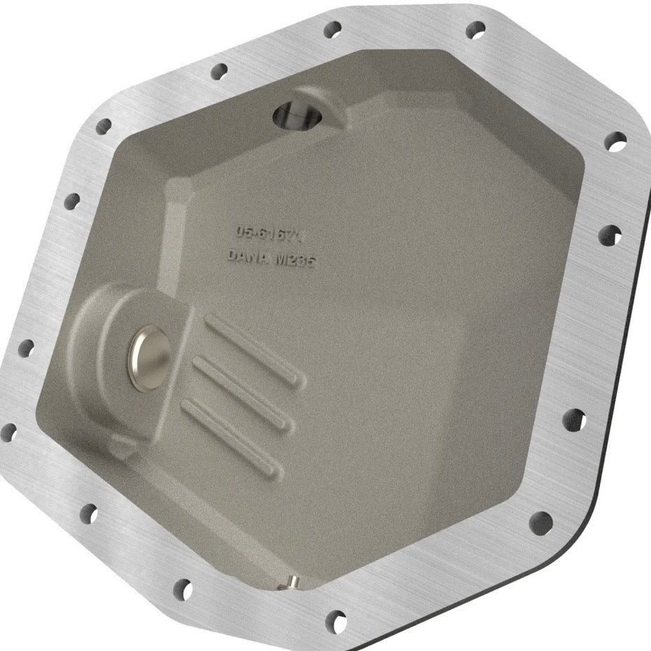 aFe Rear Differential Cover Raw w/ Machined Fins - 2022+ Ford Bronco Raptor V6