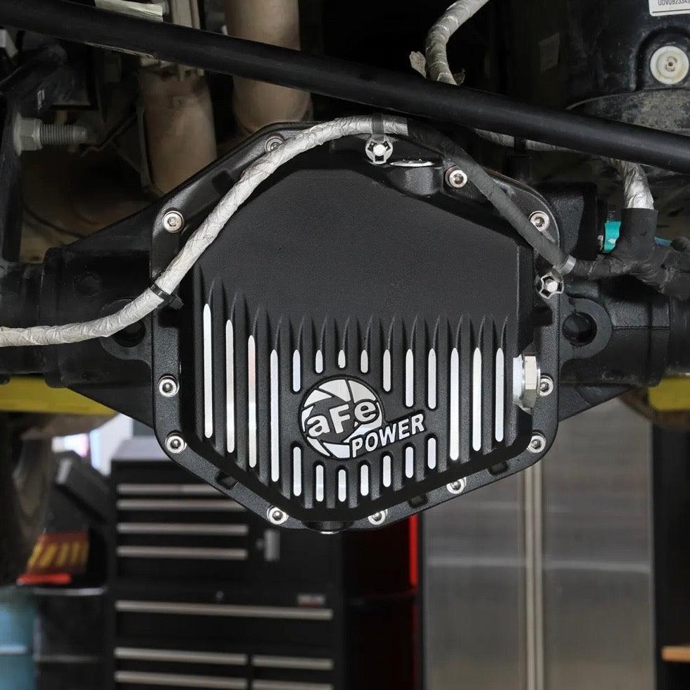aFe POWER Pro Series Rear Differential Cover Black w/ Machined Fins - 2022+ Ford Bronco Raptor V6-3.0L