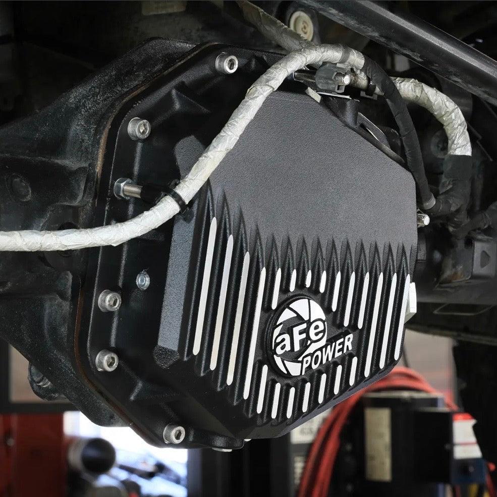aFe POWER Pro Series Rear Differential Cover Black w/ Machined Fins - 2022+ Ford Bronco Raptor V6-3.0L