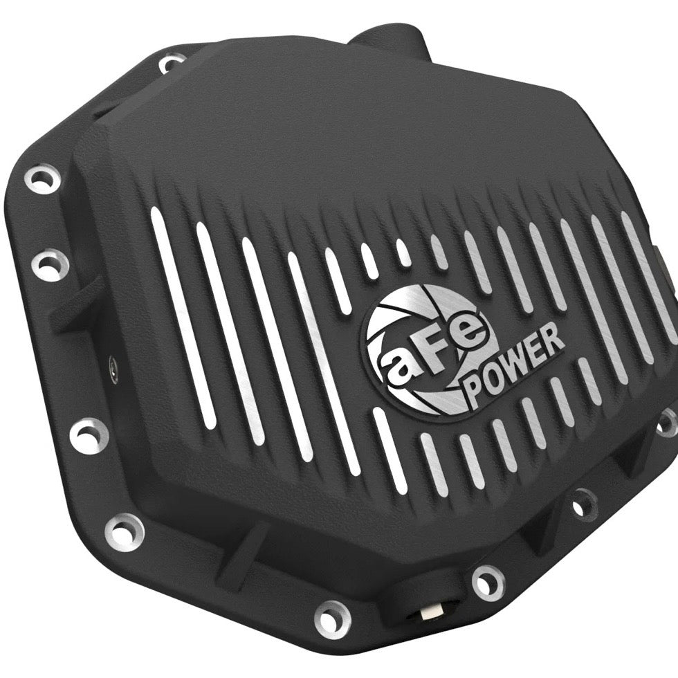 aFe POWER Pro Series Rear Differential Cover Black w/ Machined Fins - 2022+ Ford Bronco Raptor V6-3.0L