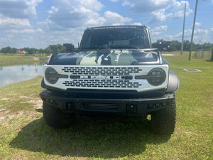 Buckle Up Off-Road Gloss White Grille for 2021+ Ford Bronco (Badlands-Style)