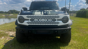 Buckle Up Off-Road Gloss White Grille for 2021+ Ford Bronco (Badlands-Style)