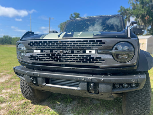Buckle Up Off-Road Gray Grille for 2021+ Ford Bronco | Badlands-Style