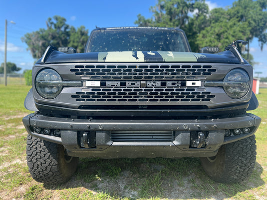 Buckle Up Off-Road Gray Grille for 2021+ Ford Bronco | Badlands-Style