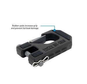 Borne Off-Road Winch Hook w/ Hand Tether for Ford Bronco & Universal Fitment | BNWN-HK-01BK