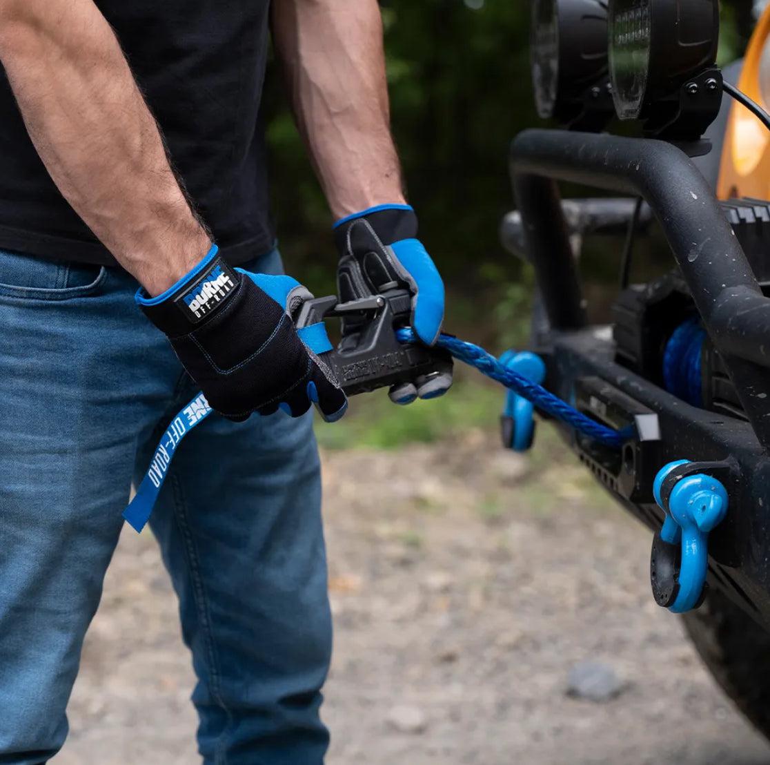 Borne Off-Road Winch Hook w/ Hand Tether for Ford Bronco & Universal Fitment | BNWN-HK-01BK