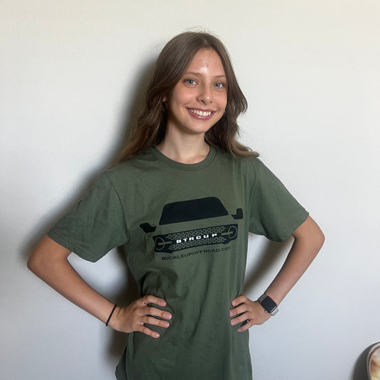 BTRCUP Bronco Grille Shirt | Military Green from Buckle Up Off-Road