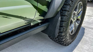 Buckle Up Off-Road Slide-In Rock Rail Mud Flaps For 2021+ Ford Bronco with Rock Rails | bub6gslideinflap