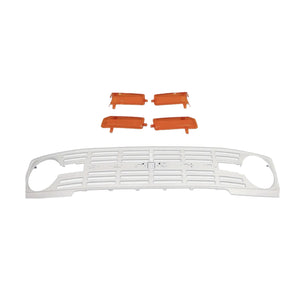 Buckle Up Off-Road Gloss White Vintage Grille for 2021+ Ford Bronco | bub6gvintagewhitegril