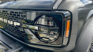 Buckle Up Off-Road Headlight Cover Armor for 2021+ Ford Bronco | bub6gharmor