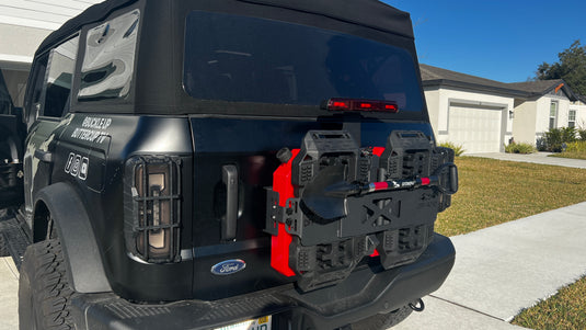 Buckle Up Off-Road Spare Tire Delete & Off-Road Gas & Track Board Storage Set for 2021+ Ford Bronco