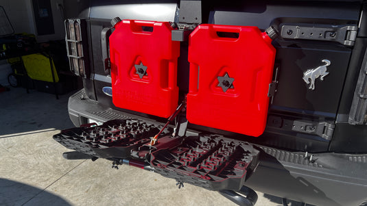 Buckle Up Off-Road Spare Tire Delete & Off-Road Gas & Track Board Storage Set for 2021+ Ford Bronco