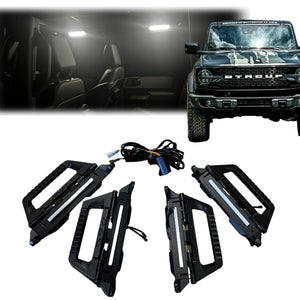 LUMEN8 Grab Handles with Lights for 2021+ Ford Bronco Set of 4 for 4-Door | bub6glh4drkit