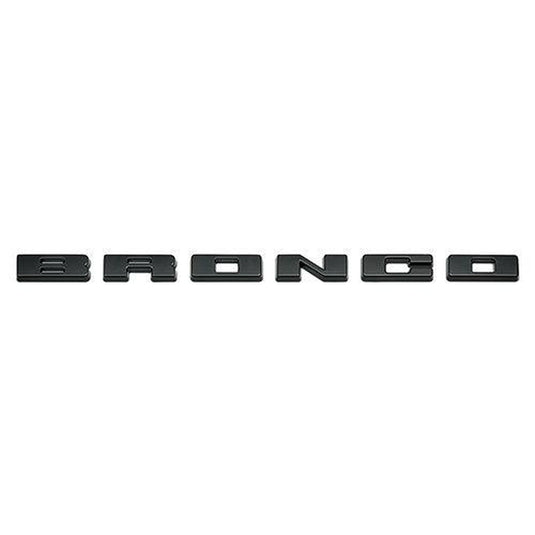Ford Performance 2021+ Bronco Grille Lettering Overlay Kit - Black