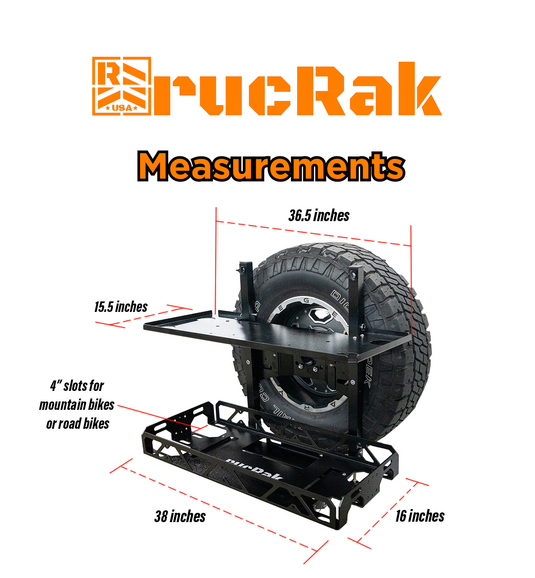 RucRak All-in-one Cargo Carrier, Bike Rack, Table, & More for 2021+ Fo