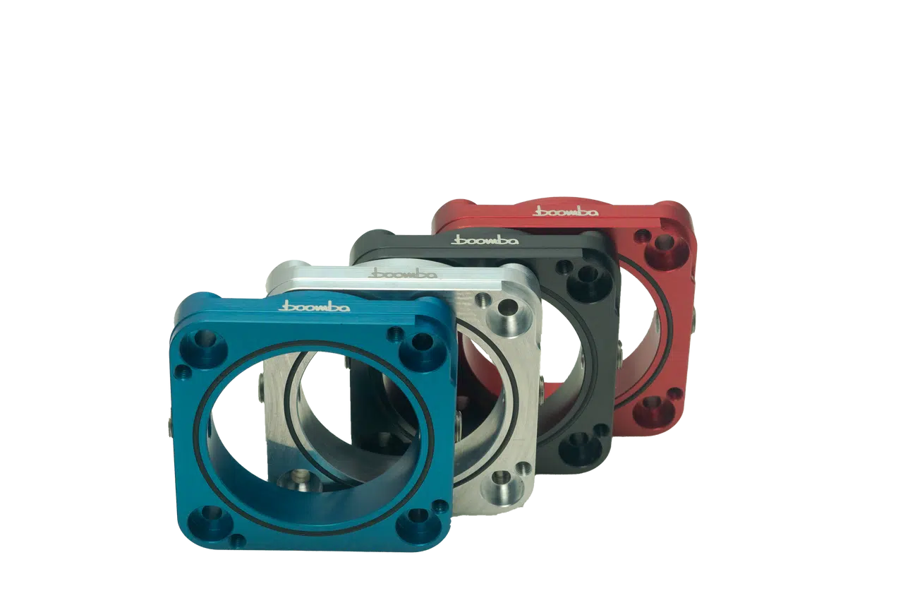 Boomba Racing 2.3L Throttle Body Spacer for 2021+ Ford Bronco & Ranger - BLACK