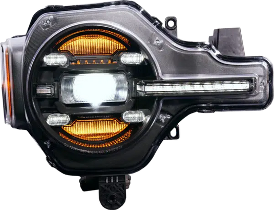 OLM Infinite Series Headlights for 2021+ Ford Bronco (White DRL) | OLME.16010.1