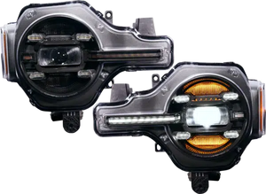 OLM Infinite Series Headlights for 2021+ Ford Bronco (White DRL) | OLME.16010.1