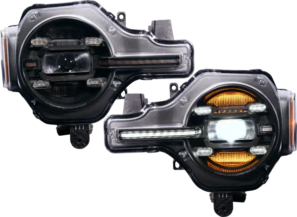 OLM Infinite Series Headlights for 2021+ Ford Bronco (White DRL) | OLME.16010.1