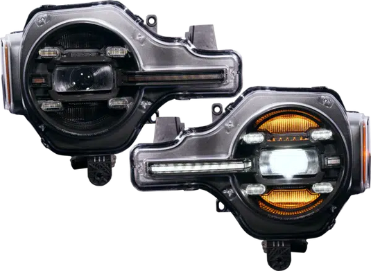 OLM Infinite Series Headlights for 2021+ Ford Bronco (White DRL)