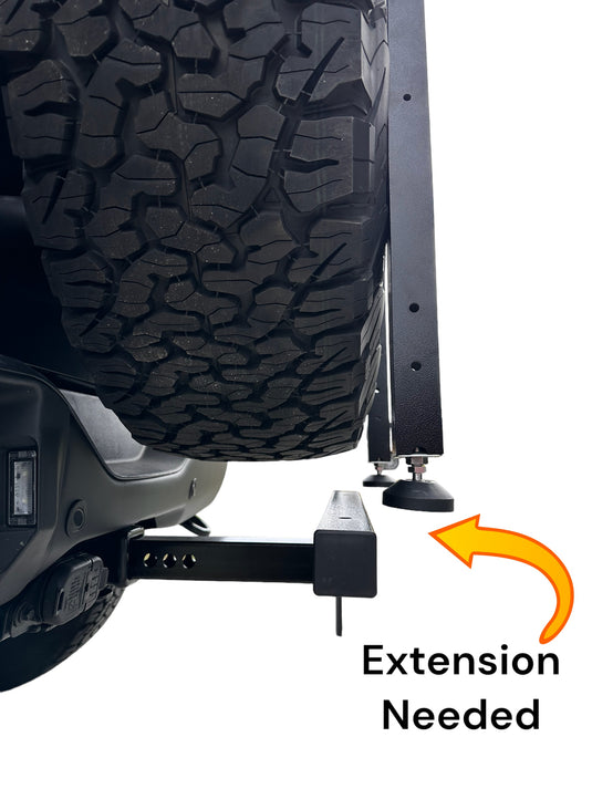 RucRak Pedestal Mount Load Handler Extensions for 2021+ Ford Bronco w/ wider offset tires
