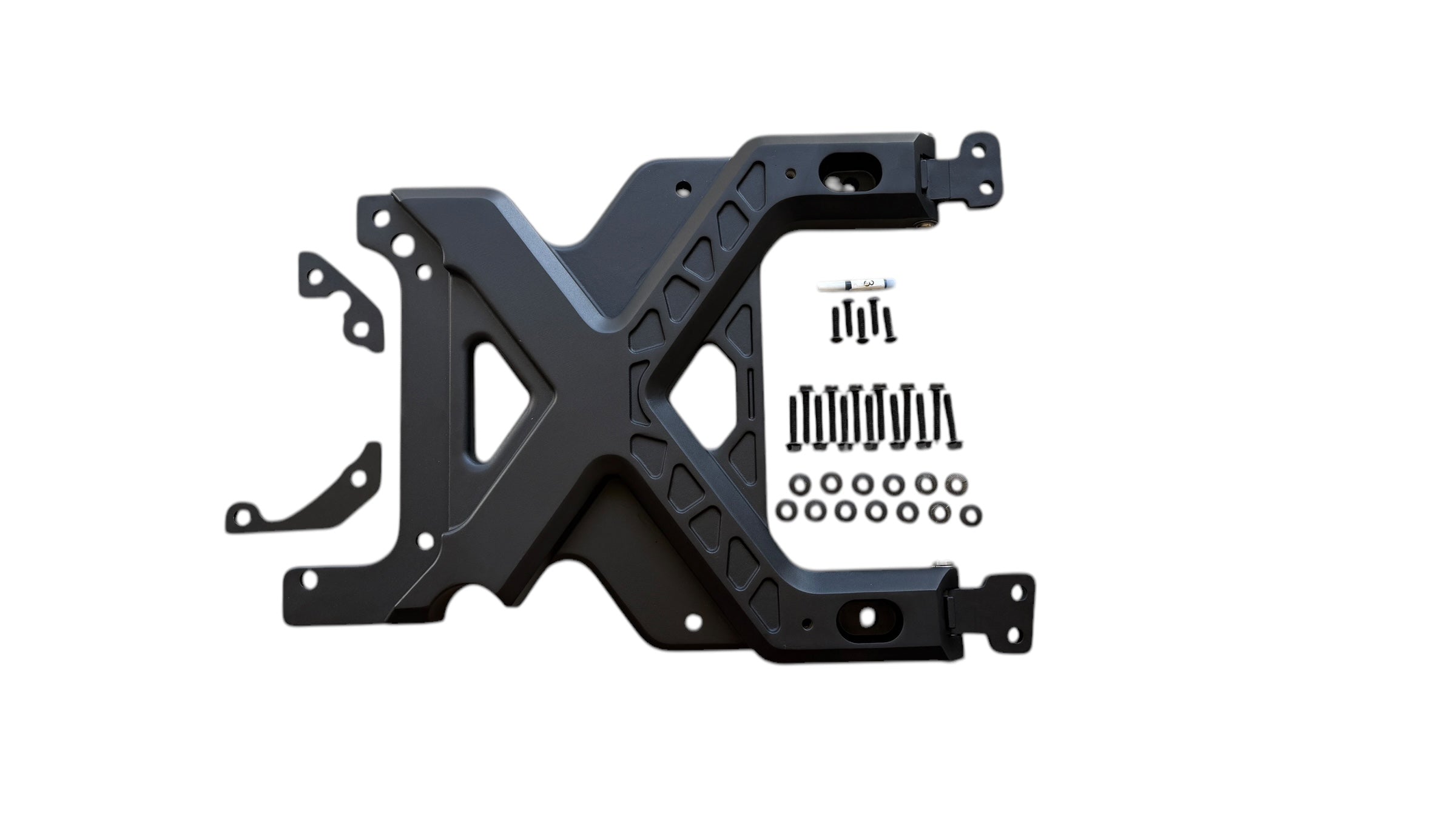 Buckle Up Off-Road X-Brace Spare Tire & Tailgate Reinforcement & Hinge Replacement w/ Door Stop for 2021+ Ford Bronco