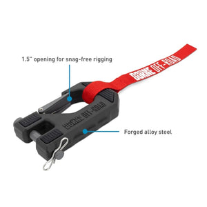 Borne Off-Road Winch Hook & Hand Tether (RED) Universal Fitment | BNWN-HK-01RD