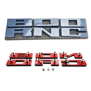 UPR Bronco Grille Replacement Letters for 2021+ Ford Bronco (Azure Gray) | UPR-3683-19