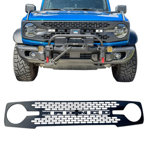 Buckle Up Off-Road Matte Black Badlands-Style Grille for 2021+ Ford Bronco