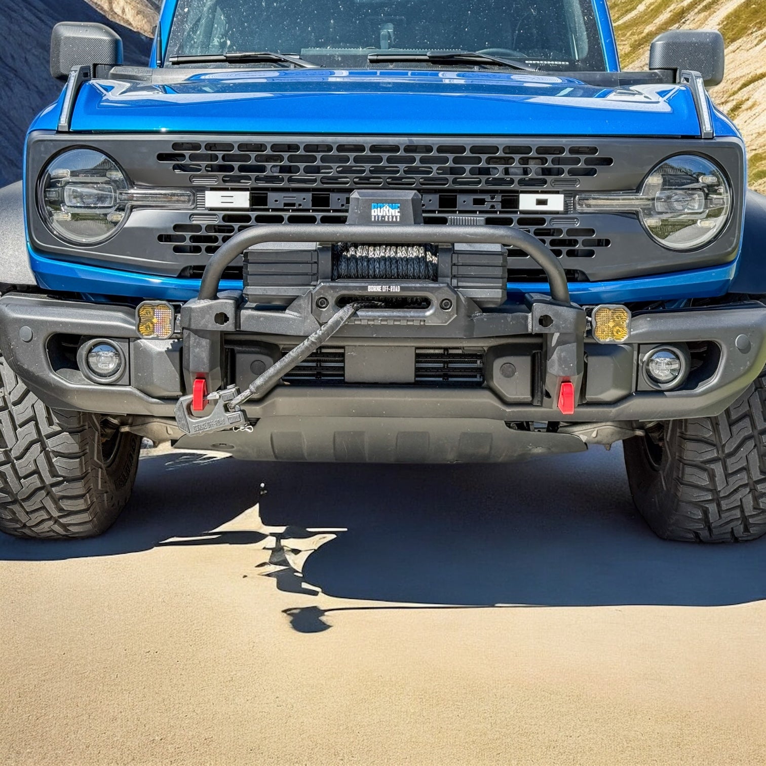 Buckle Up Off-Road Matte Black Badlands-Style Grille for 2021+ Ford Bronco