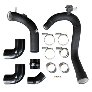 CV Fabrication Aluminum Intercooler Hot-Side + Cold-Side Piping Kit for 2021-2024 Ford Bronco 2.3L; 2024 Ford Ranger 2.3L