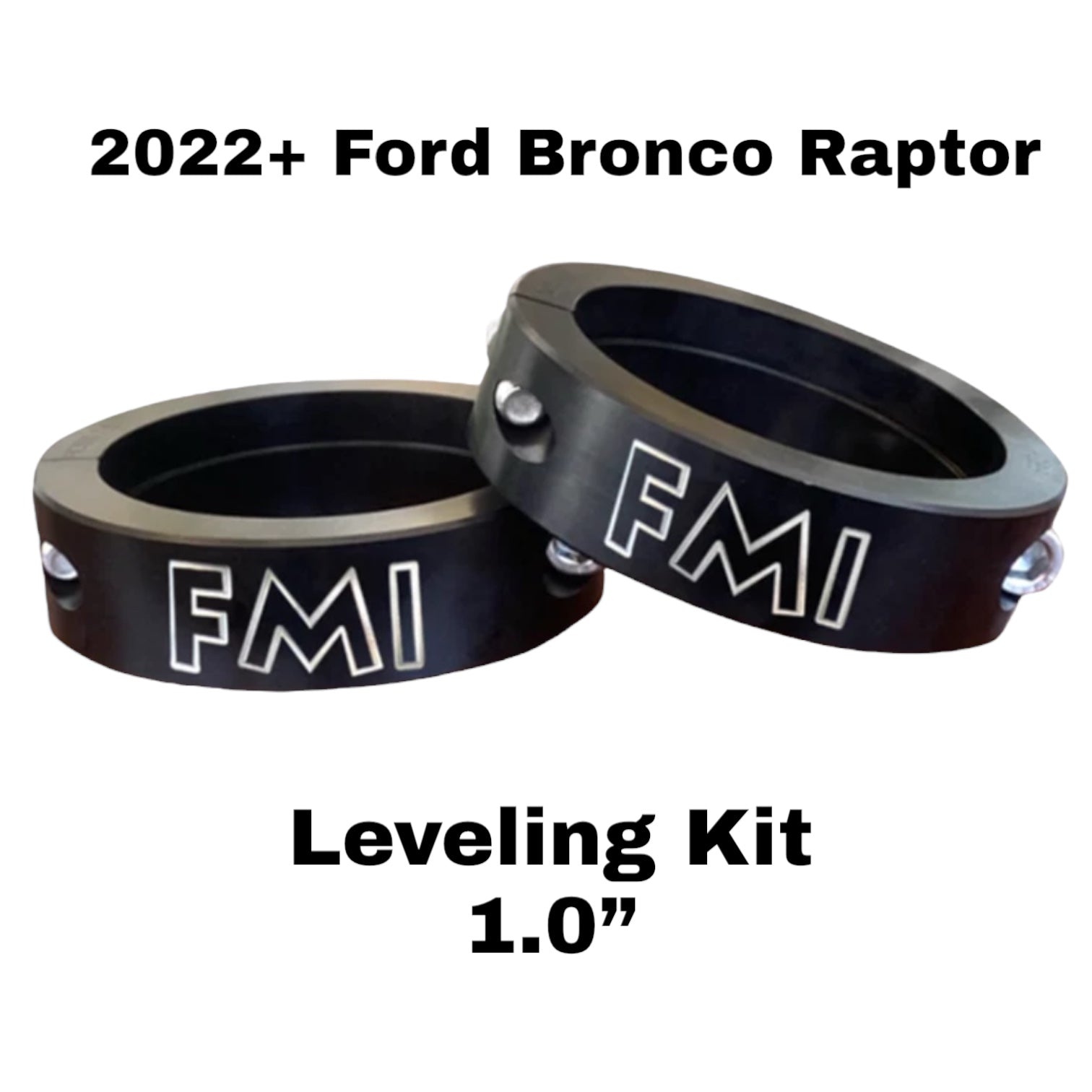Foutz Motorsports 2022+ Bronco Raptor (FRONT)- 1.0" leveling kit FOX Orange Anodized (FRONT) | FMI0506039007NA92