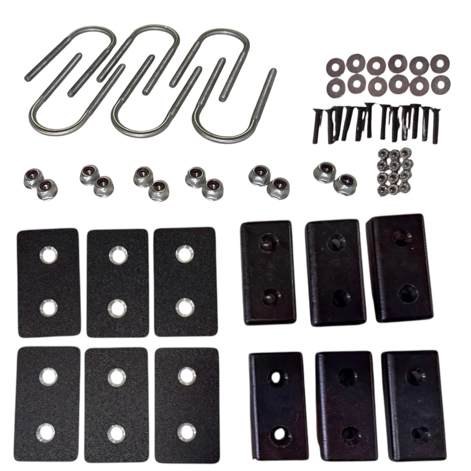 Buckle Up Off-Road Bed Cap Spacer Shims w/ U-Bolts for 2024+ Ranger Raptor Set of 6 | USA Made