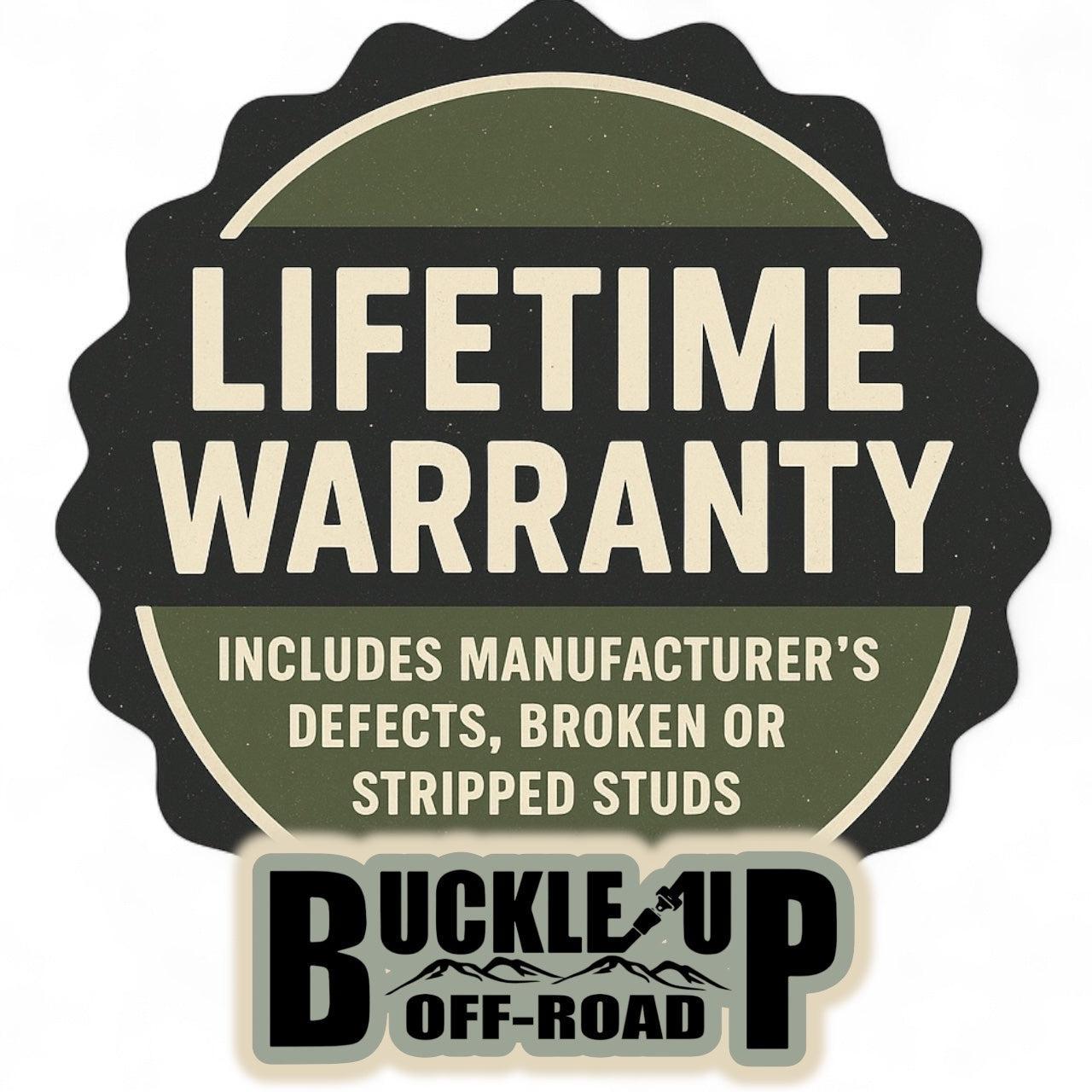 Buckle Up Off-Road 1 inch Wheel Spacers 6x139.7/93.1mm for 2021+ Ford Bronco, 19+ Ford Ranger, 24+ Ranger Raptor (Pair)