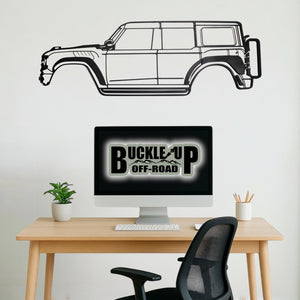 42" Metal Wall Art Hanging Silhouette of 22+ Bronco RAPTOR | USA MADE