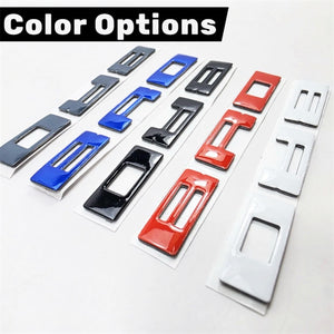 AMP Shadow Black Raised Dash Letter Inserts for 2021+ Ford Bronco | AMP-85112-003