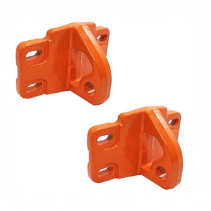 UPR Front Tow Hooks for OEM Modular Bumper for 2021+ Ford Bronco & Bronco Raptor (Orange) - Set of 2 | 2530-03