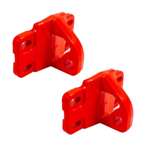 UPR Front Tow Hooks for OEM Modular Bumper for 2021+ Ford Bronco & Bronco Raptor (Red) - Set of 2 | 2530-02