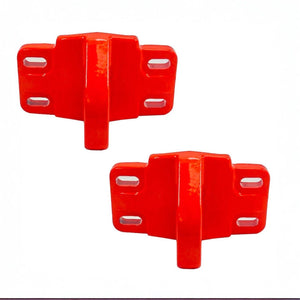 UPR Front Tow Hooks for OEM Modular Bumper for 2021+ Ford Bronco & Bronco Raptor (Red) - Set of 2 | 2530-02