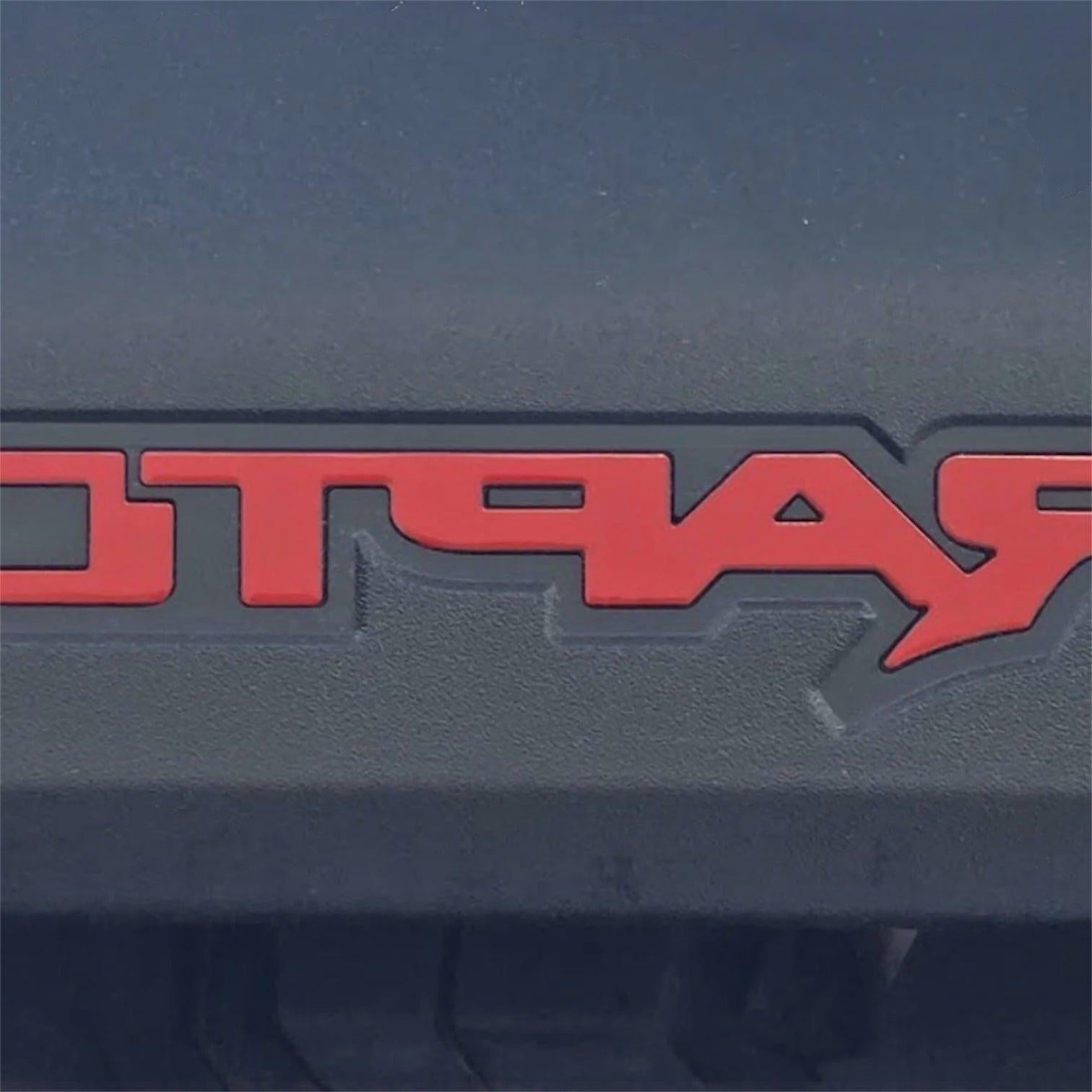AMP ABS Emblem Tailgate Inserts Letters with Claws for 22+ Ford Bronco Raptor (Code Orange) | UPR-AMP-85121-001