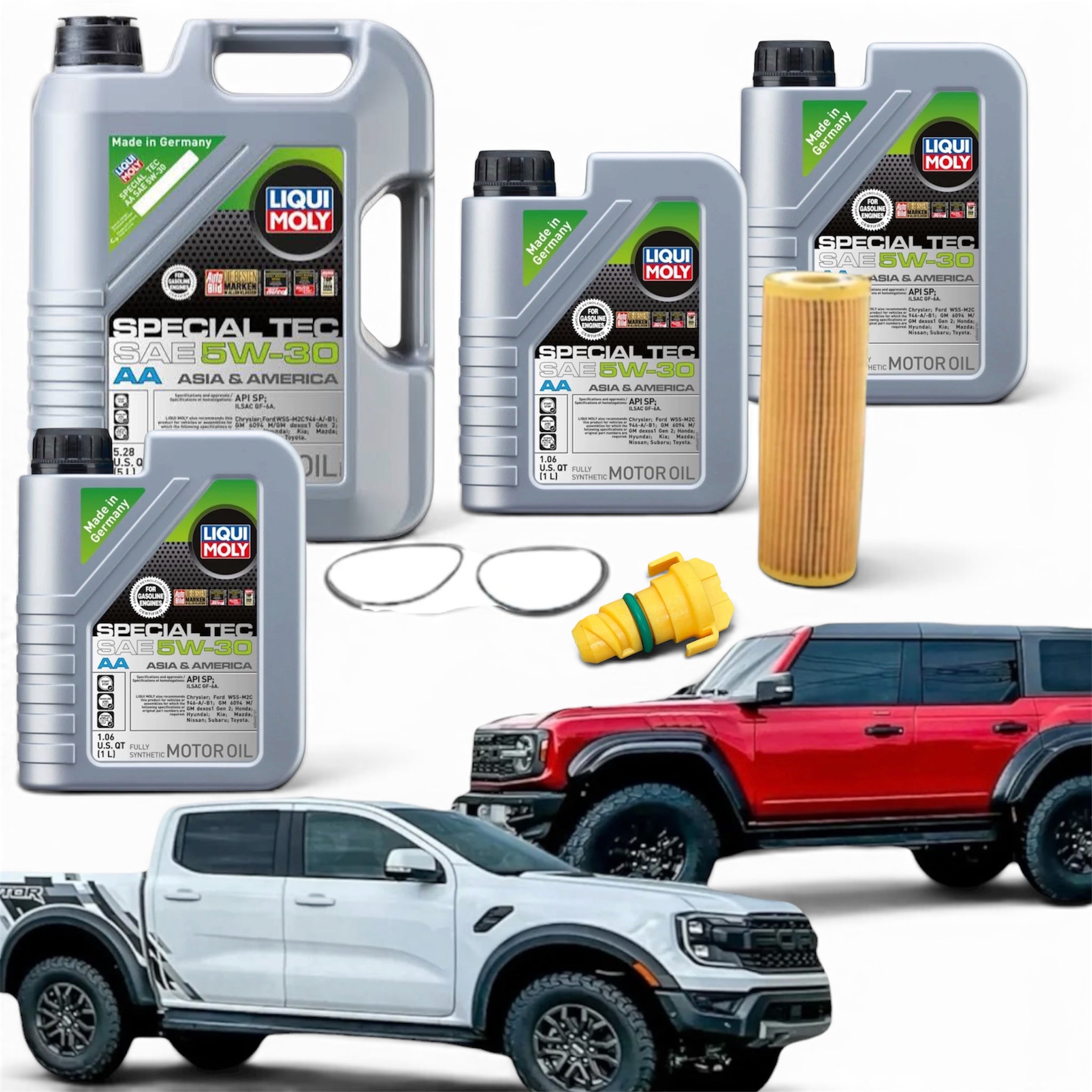 LIQUI MOLY Special Tec AA 5W-30 Motor Oil Chage Kit for 3.0L Ford Bronco Raptor & Ranger Raptor