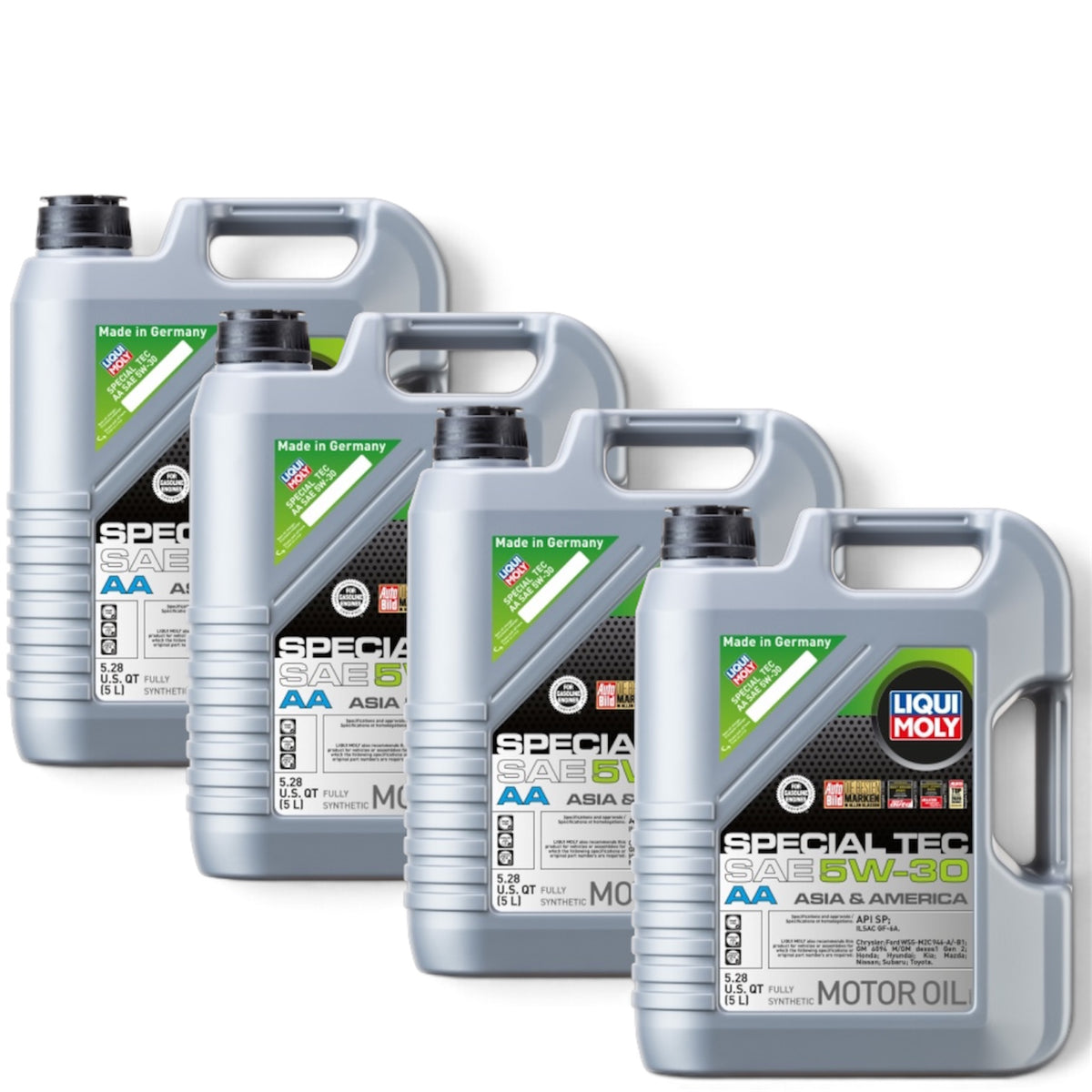 LIQUI MOLY Special Tec AA 5W-30 Motor Oil 5L (4 Bottle Pack) - Full Synthetic Engine Protection