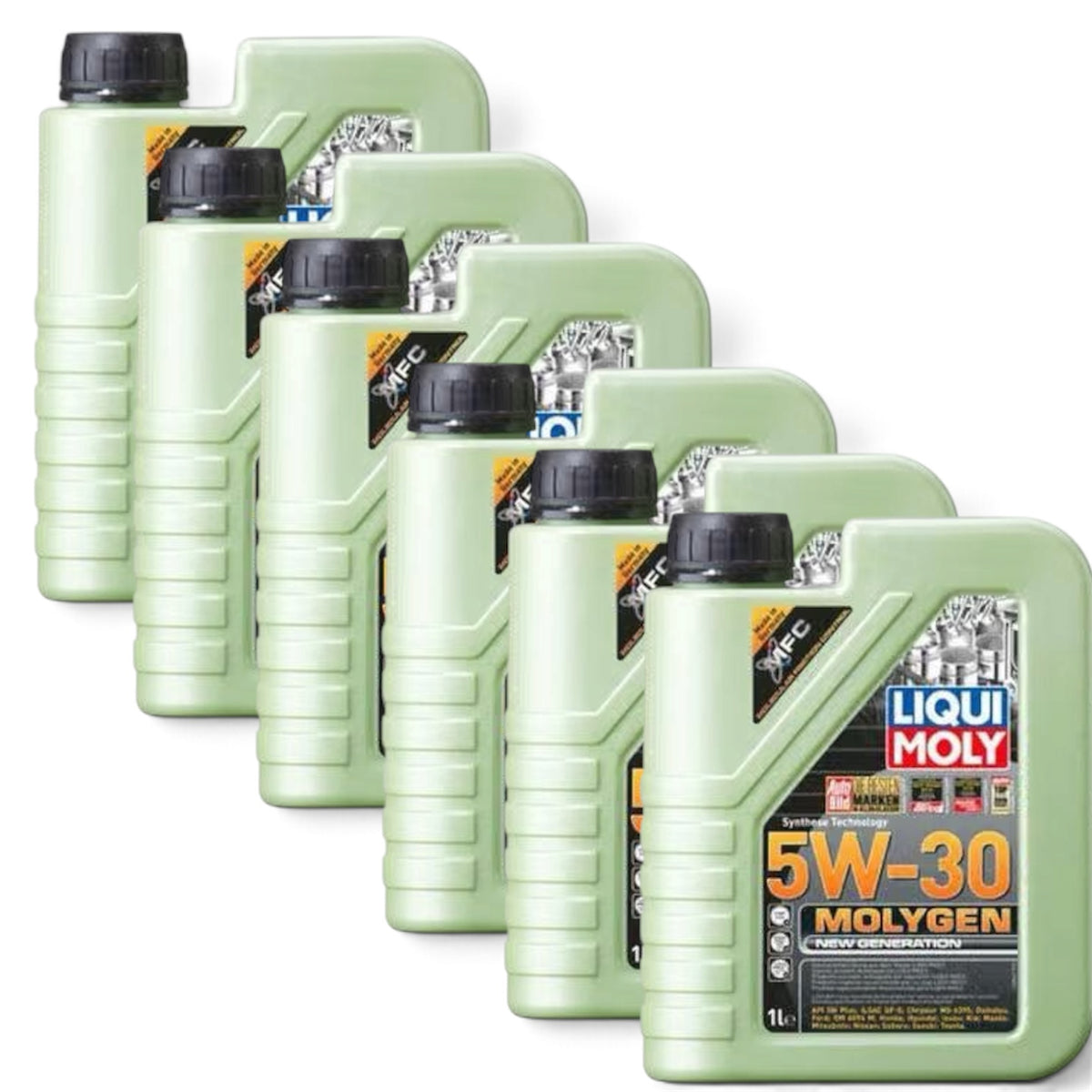 LIQUI MOLY Molygen New Generation Motor Oil SAE 5W-30 - 1L (6 Bottle Pack) (20226)